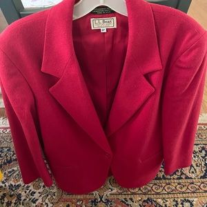 Red wool jacket